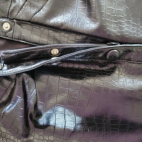 Veronica Beard Echo Ruched Faux-Leather Dress - Picture 10 of 10